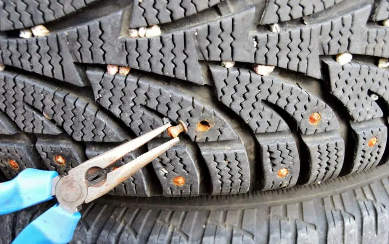 How to Remove Studs from Tires